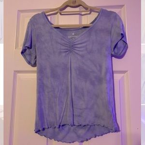 blue soft and sexy american eagle tee